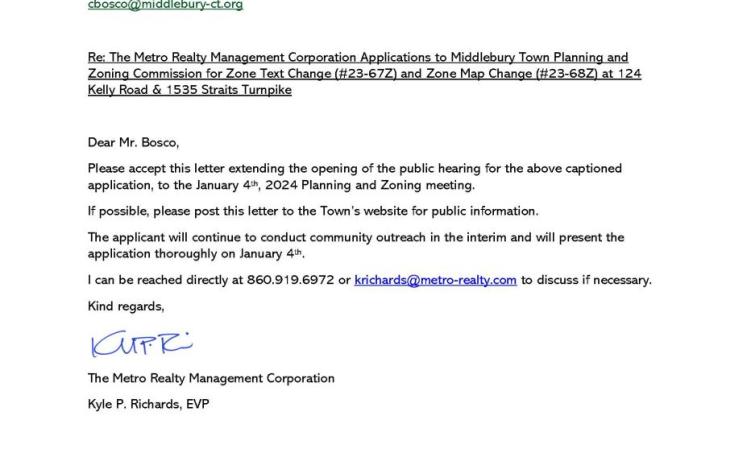 Metro Realty Public Hearing Extension